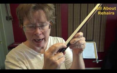 When is it time to rosin or rehair a violin bow?