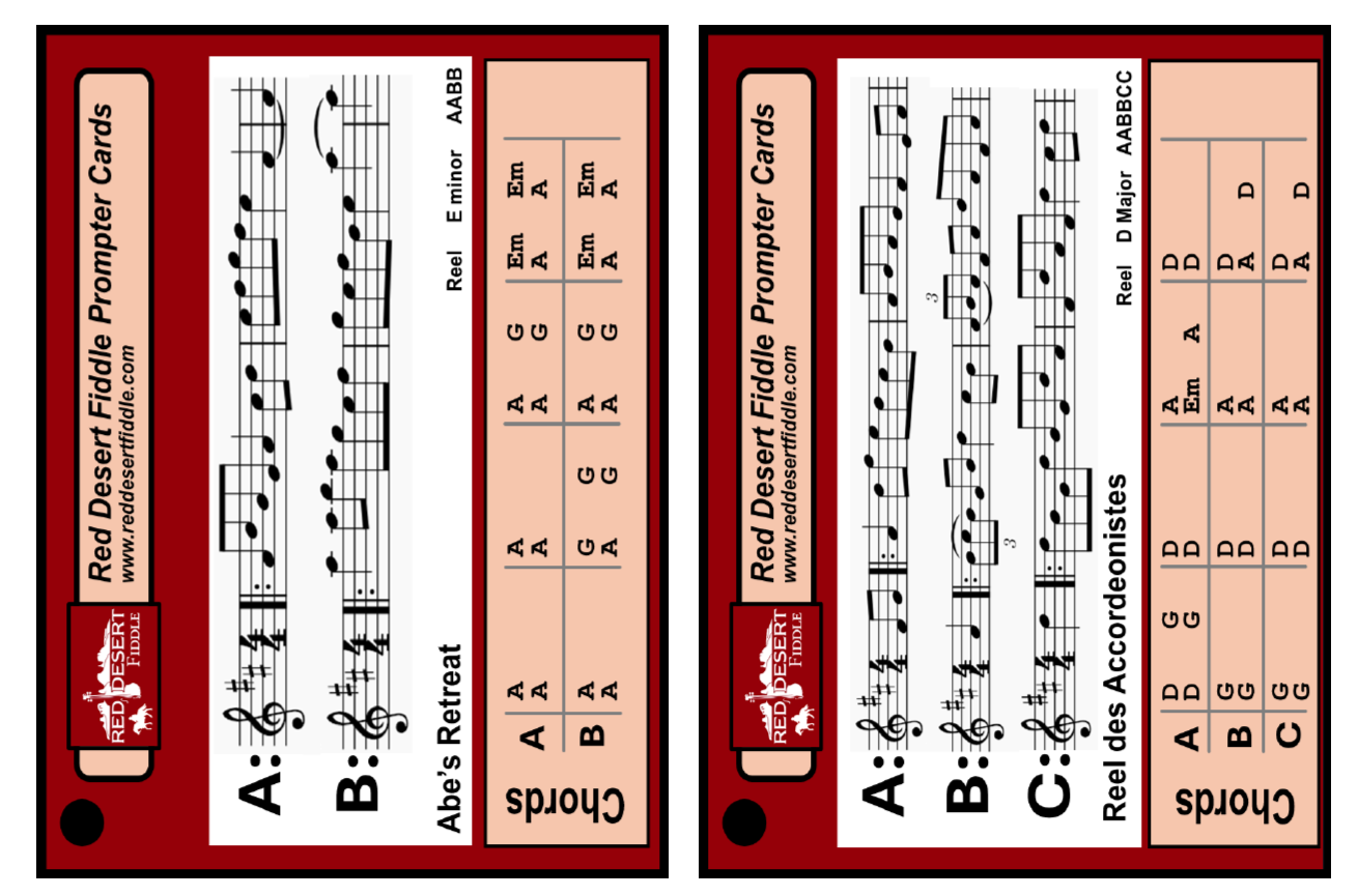 Prompters 2 to a page